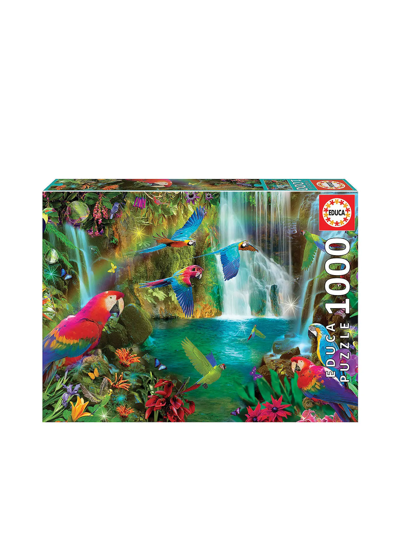 EDUCA | Puzzle - Tropische Papageien 1000 Teile | 